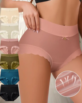 Seamless Mid-Waist High-Stretch Ice Silk Skin-Friendly Underwear