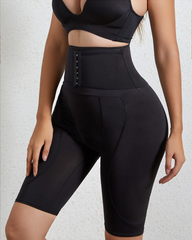 High-Waisted Tummy-Tucking Shorts With Hip-Enhancing And Butt-Lifting Sponge Padding