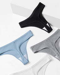 Cotton Crotch High Elastic Low Waist Simple Breathable Underwear