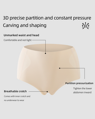 Seamless High-Waist Butt Lifter Panty with Removable Hip Pads