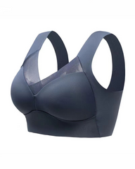 Ice Silk Seamless Wire-Free Push-Up Sports Bra