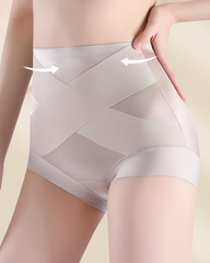 High Waist Strong Tummy Control Ice Silk Seamless Underwear
