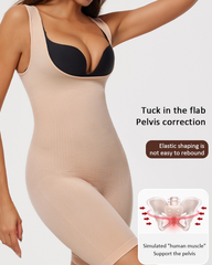 Plus Size Low-Cut Tummy Control And Hip Lifting Bodysuit