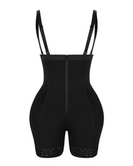 Sponge Padding Hip And Buttock Shaping Shorts With Shoulder Straps
