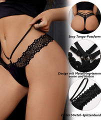 French lace stitching thin strap sexy thong