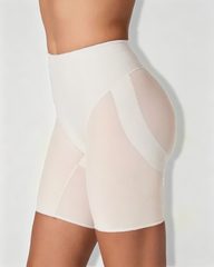 High Waist Mesh Butt Lifter Compression Shaper Shorts