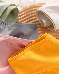 Candy Solid Color Cotton Briefs