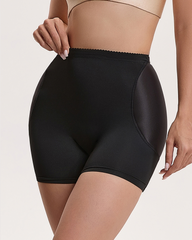 High Waisted Tummy Control Butt Lifter Shapewear Shorts With Padded Hip Pads