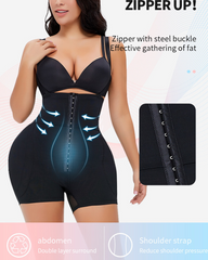 Plus-Size Tummy Control Butt-Lifting Shorts With Removable Hip And Butt Pads