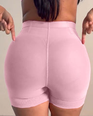 High Waist Lace Trim Butt Sculpting Short