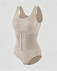 3-Row Hooks Waist Cincher Tummy Control Butt Lifting Shapewear Bodysuit
