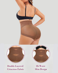 High Waist Crisscross Tummy Control Butt Lifter Shapewear Panty