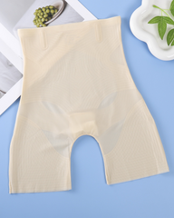High Waist Ice Silk Seamless Ultra-Thin Postpartum Tummy Control Butt Lifting Shorts