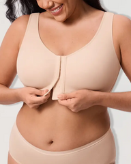Full Cup Non-Padded Soft Lift Front Closure Bra