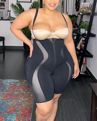 High-Waisted Tummy-Tucking Butt-Lifting Shapewear With Removable Non-Slip Shoulder Straps