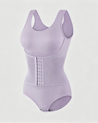 3-Row Hooks Waist Cincher Tummy Control Butt Lifting Shapewear Bodysuit