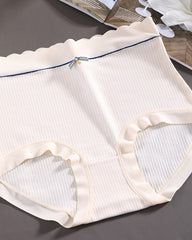 Mulberry Silk Antibacterial Crotch High Waist Seamless Tummy Control Underwear