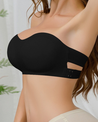Strapless Cross Side-Closure Bra