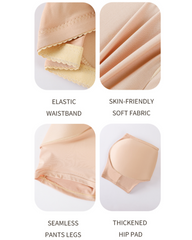 High Waisted Tummy Control Butt Lifter Shapewear Shorts With Padded Hip Pads