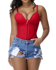 Waist Trainer for Women Tummy Control Vest Black Corset Shapewear Bustier Tank Tops Going Out Body Shaper with Straps