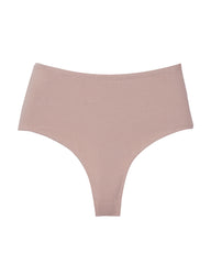 Cotton High Waist Invisible Thong