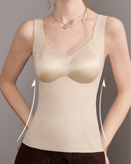 Gathered Upper Breast-Holding Warm Shaping Vest