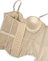 Sexy Mesh Suspender Corset