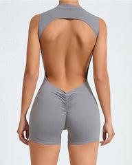 Open Back Yoga Romper