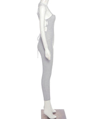 Beautiful Back Suspender Jumpsuit