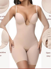 Deep V Skirt Can Be Worn With Gathered Crotch And Adjustable Backless Skirt Invisible Body Shaper