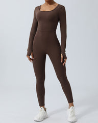 Quick-Drying, Backless One-Piece Yoga Suit