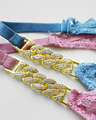 Sexy Rhinestone Metal Chain Women's Thong