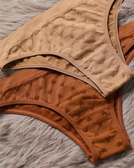 Sexy Simple Printed Cotton Crotch Briefs