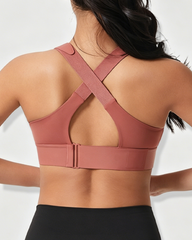 Adjustable Front Zip Beauty Back Yoga Sports Bra
