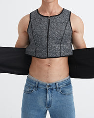 Men's Waist And Tummy Control Vest Sweat-Proof Fitness Corset