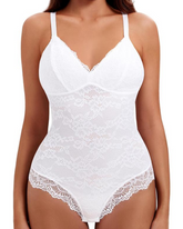 Lace Halter Body Shape Bodysuit