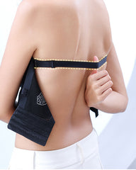 Full Support Non-Slip Convertible Bandeau Bra, Women Gathering Plus Size Push Up Strapless Bra