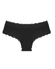 Sexy mid-rise ribbed cotton briefs