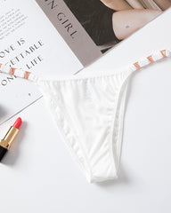 Sexy V-Shaped Metallic Ice Silk Panties