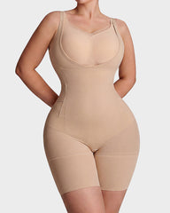 U-Neck No-Cup Mid-Thigh Shapewear