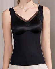 Gathered Upper Breast-Holding Warm Shaping Vest