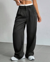 Simple Drape Loose Straight Pants