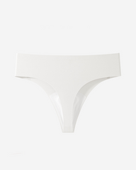 Ice Silk Seamless No Show Yoga Thong Underwear