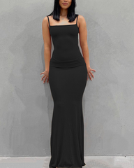 Mermaid Fitted Spaghetti Strap Dress