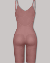 Seamless Backless Mid-Length Full Body Shaper