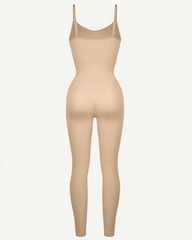 Seamless Breast Support Waist and Abdomen Shaping Mid Thigh Body Shaper