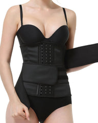 Corset Latex Buckle Waist Corset Belt LATEX Rubber Straps Corset