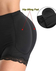 Buttock And Hip Enhancing Shaping Shorts With Padded Inserts