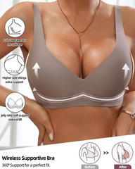 Jelly-Like Seamless Underwear Comfortable And Supportive Wire-Free Bra