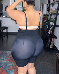 High-Waisted Tummy-Tucking Butt-Lifting Shapewear With Removable Non-Slip Shoulder Straps